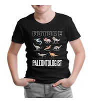 Future Paleontologist Siyah Çocuk Tshirt