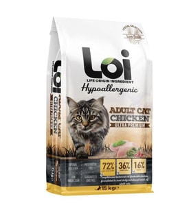LOİ TAVUKLU YETİŞKİN KEDİ MAMASI 15 KG