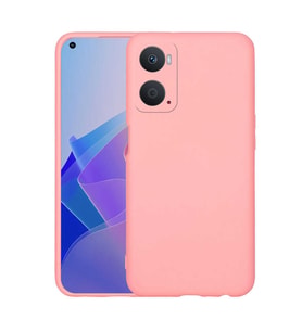 Oppo A76 Kılıf Kamera Korumalı iÇi Süet Dokulu Lansman Tipi Silikon (Açık Pembe)