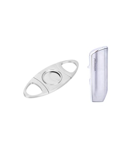 Parmida Gümüş Üç Torch Pürmüz Çakmak Ve Metal Kesici Set - PRMDPKT2