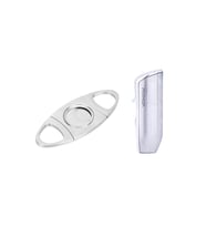 Parmida Gümüş Üç Torch Pürmüz Çakmak Ve Metal Kesici Set - PRMDPKT2