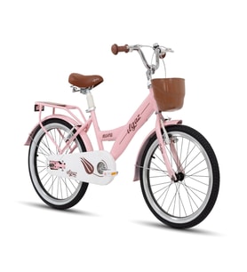 TommyBike Latte Sepetli, Elcikli 20 Jant Çocuk Bisikleti, 6-9 Yaş Çocuk Bisikleti (Pudra)