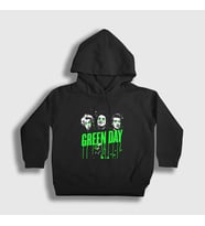 Presmono Unisex Çocuk Siyah Uno Green Day Kapüşonlu Sweatshirt 55919tt