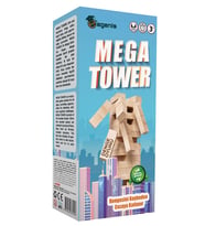 Mega Tower Cezalı Jenga -Cezalı Tower - Ahşap Büyük Boy 54 Parça
