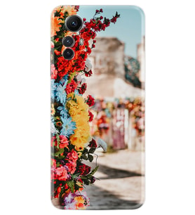 Xiaomi Redmi Note 12S Kılıf Silikon Desen Özel Seri Gerçek Çiçekler 1743