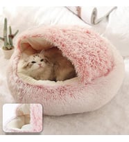 Yeni Stil Kedi Yatağı Köpek Yatağı Peluş Kedi Evi Sıcak Yatak Ev Yumuşak Uzun Peluş Yatak
