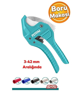 PPRC Profesyonel Plastik Tesisat Borusu Boru Kesme Makası 3-42 mm Çelik THT534216
