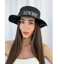 LW Marka Model Siyah Hasır Şapka