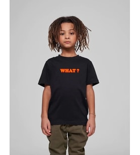 Çocuk Unisex Baskılı T-Shirt - Siyah