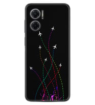 Xiaomi Redmi Note 11E Kılıf Silikon Desen Özel Seri Line Planet 1736