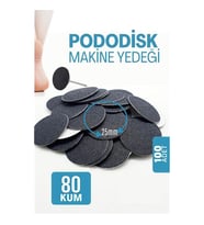 25 mm Pododisk - Nasır Sökücü Pedikür Makinesi Yedek Pedler 100 ADET
