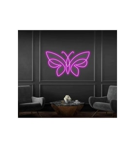 Kelebek Figürlü Neon Tabela
