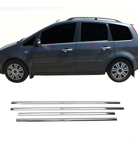 Ford C-Max Krom Cam Çıtası Tk 2004-2010 4Prç Paslanmaz Çelik