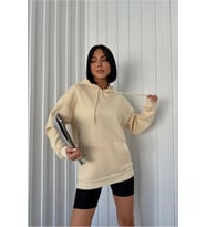 kadın kapüşonlu kanguru cepli sweat GTS023