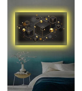 Led Işıklı Dekoratif Hediyelik Kanvas Tablo