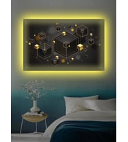 Led Işıklı Dekoratif Hediyelik Kanvas Tablo