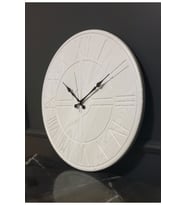 Beyaz Duvar Saati 50x50cm