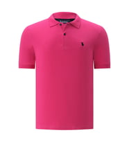 T8561 DEWBERRY ERKEK TSHIRT-DÜZ FUŞYA (Karışık)