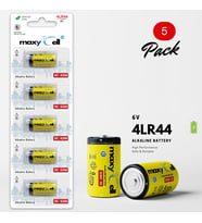 MaxyCell 5 Adet 4LR44 6V Düğme Pil - 4AG13 A544 PX28A 476A