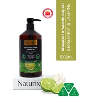 Naturix Bergamot & Yasemin Duş Jeli - Ferahlatıcı, Aromatik ve Nemlendirici Günlük Temizlik Jeli 1000ml