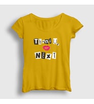 Presmono Kadın Sarı Next Ariana Grande T-Shirt 152702tt (Sarı)