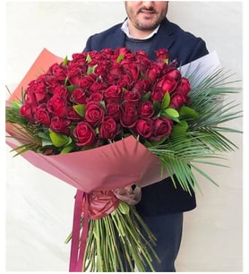 Butik Tasarım 100 Kırmızı Gül