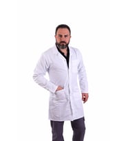 ESER - Bay Alpaka Önlük Çıtçıtlı- Beyaz