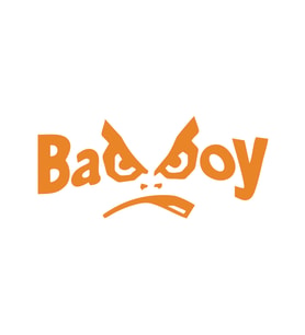 Badboy Kötü Çocuk Sticker17x17 Cm Turuncu