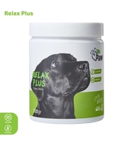 Relax Plus: Köpekler için Glütensiz ve Şekersiz Stres Azaltıcı Çiğnenebilir Tablet (120 gr)