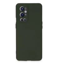 Mey İthalat® One Plus 9 Pro Kılıf Nano içi Kadife Silikon - Koyu Yeşil