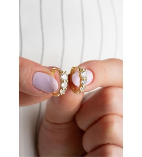925 Ayar Gold Gümüş Küpe