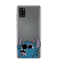 Samsung Galaxy A21S Uyumlu Stitch Desenli Şeffaf Telefon Kılıfı