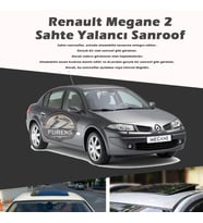 Renault Megane 2 Parlak Siyah Yalancı Çakma Sahte Sunroof