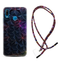 Huawei P20 Lite Mate 10 20 Lite Pro P40 Lite KılıfBoyun Asklı Rasta Silikon Renkli Prizmalar 1783