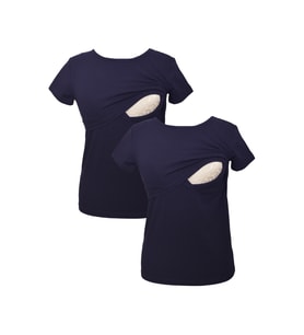 LuvmaBelly MYRA2504_2504 Emzirme tshirt seti (Lacivert)