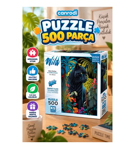 20071 PUZZLE 500 Black Panther With a Tropical