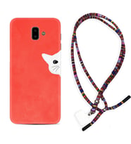Samsung J6 Plus J7 Prime J7 Pro M20 Kılıf Boyun Asklı Rasta Silikon Kedoş 1735