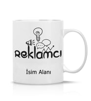 Reklamcı Özel Hediye İsimli Çay Kahve Kupa Bardak-reklamcı1-042
