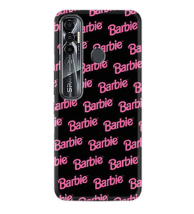 Tecno Spark 6 6 Go 8C 8 Pro 7 7 Spark 9 Pro Kılıf Desemli Silikon Barbie 1404