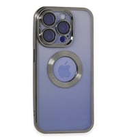 Durukar® iPhone 15 Pro Kılıf Slot Silikon - Titan Gri
