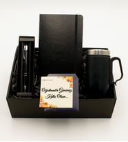 Siyah Defter & Siyah Bardak Termos & Siyah Roller Kalem Hediye Seti