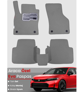 HONDA CİVİC SPORT PLUS (2019-2024) Uyumlu EVA Paspas Tam Set–Araca Özel,Kolay Montaj