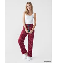 LCW DREAM Kırmızı Desenli Kadın Pijama Altı