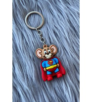 Unisex Jerry Superman Figürlü 3d Hediyelik Anahtarlık