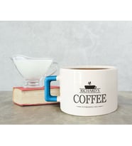 BK Gift Kişiye Özel İsimli Tarihli Mavi Kulplu Çay & Kahve Fincanı-1, Arkadaşa Hediye, Sevgiliye Hediye