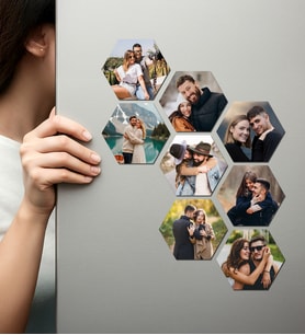 Kişiye Özel Ahşap Fotoğraflı UV Baskılı Magnet