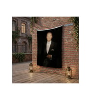 Asil Duruşlu Atatürk poster Bayrak Raşel Kumaş 100x150 cm ATA79