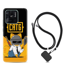 Xiaomi Poco X3 Pro M4 Pro X4 Pro C40 10C Kılıf Boyun Askılı Silikon Cat G 1677