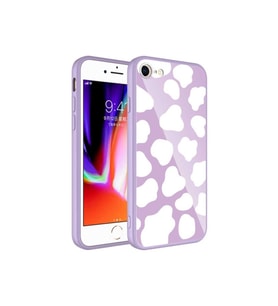Apple iPhone 8 Uyumlu Kılıf Kamera Korumalı Desenli Sert Silikon Zore Epoksi Kapak (Model 6)