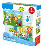 Baby Railway & Bedtime 2’si 1 Arada Puzzle